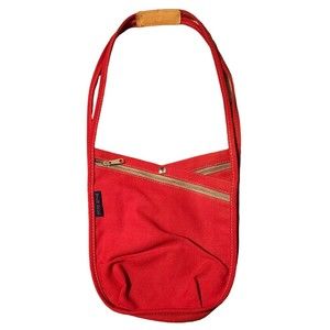 Wild Duck Red Canvas Purse Shoulder Bag Made in USA